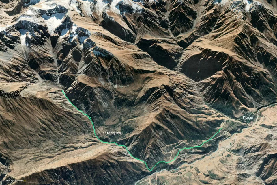 Каптаркумуш: ночные теснины и медведь 35 map | woyager